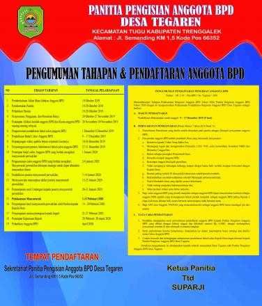 Pengisian Anggota BPD Tahun 2020